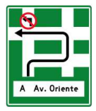 Señal de tránsito RUTA ALTERNATIVA